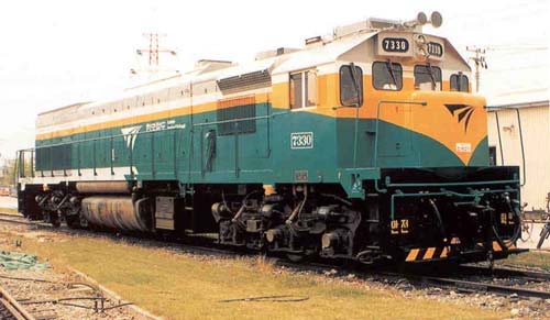 7300호 대 디젤 기관차 