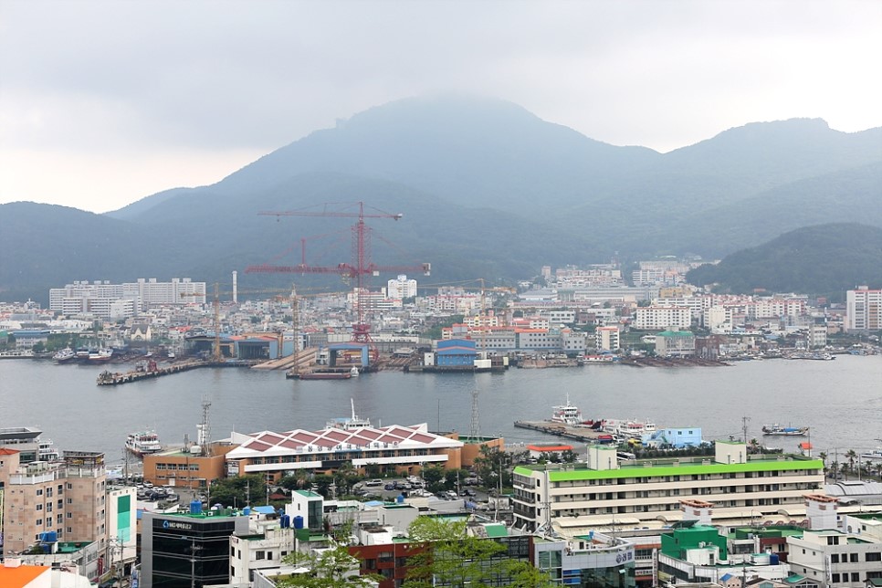 서포루에서 바라본 통영항