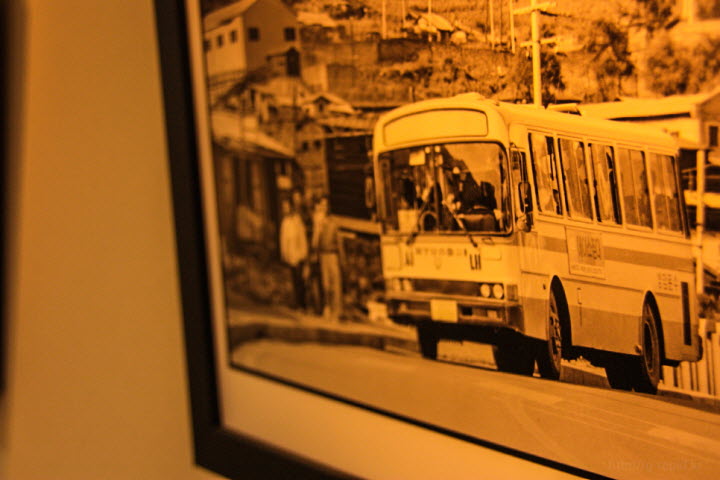 그 시절 탄광촌 버스 사진